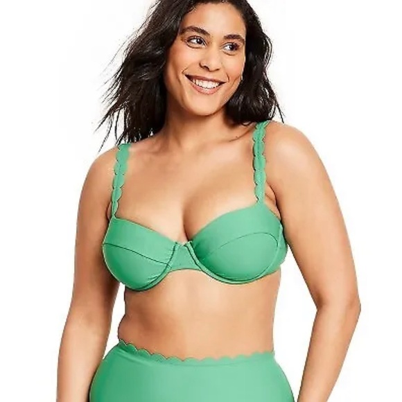 RHODE Scallop Edge Underwire Bikini Top - Picture 3 of 5